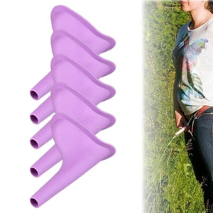 5Pcs Outdoor Travel Female Urinating Device Soft Silicon Woman Urinal Toilets - Picture 1 of 6