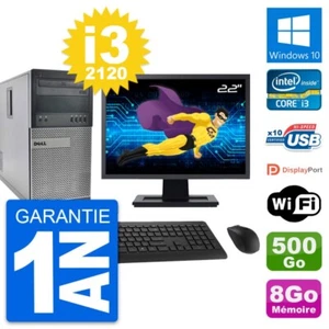 PC tour DELL 990 Bildschirm 22 " Intel i3-2120 RAM 8Go Disc 500Go Windows 10 - Bild 1 von 7