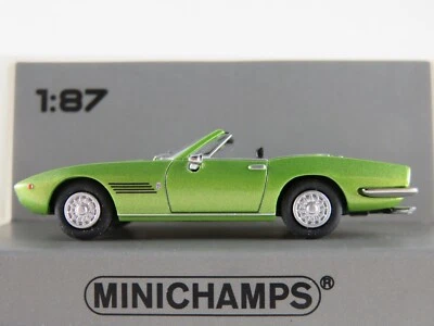 Minichamps 870 123034 Maserati Ghibli Spyder (1969) in grünmet. 1:87/H0 NEU/OVP - Bild 1 von 4