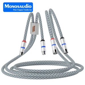 Kupfer Versilbertes XLR Kabel Signalleitungen Rhodium beschichtetem XLR Stecker - Bild 1 von 9