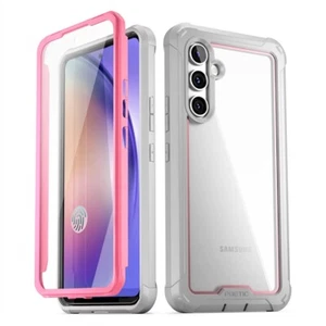 Funda Poética Resistente para Samsung Galaxy A54 con Pantalla Incorporada Cubierta Antigolpes Rosa - Imagen 1 de 7