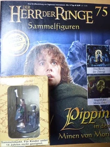 Der Herr der Ringe Sammelfiguren Nr 75 Pippin handbemalt mit Begleitheft - Bild 1 von 2
