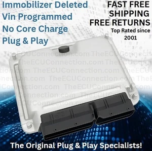 Unidad de control del motor Volkswagen Golf 1.8T 2000 programada 06A906032CM - Imagen 1 de 3