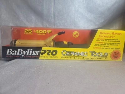 ceramic tools curling iron 1 1/2 black/gold up to 400f - Image 1 of 4