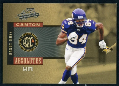 2005  Playoff Absolute RANDY MOSS #CA-20 Canton Absolutes Silver Parallel #d/250 - Image 1 of 3