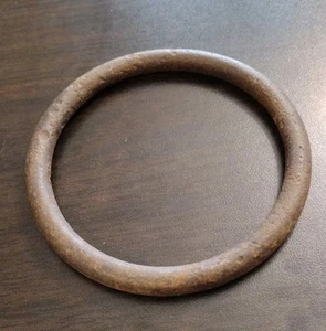 Old  Weathered Vintage Iron Hitching Post Ring - Picture 1 of 5