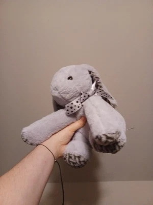 Hug & Luv 14-inch Pink Polka Dot Bow-Bunny Plush Stuffed Toy - Image 1 of 4