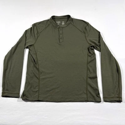 Camisa Henley Manga Larga Triple Aught Design Para Hombres TAD Huntsman Lana Verde Talla L Foto 1 de 4