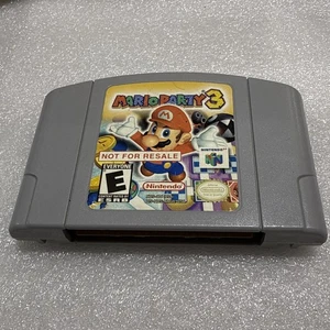 Mario Party 3 Nintendo 64 N64 Not For Resale NFR Cart Only, Working CONDITION - Picture 1 of 4
