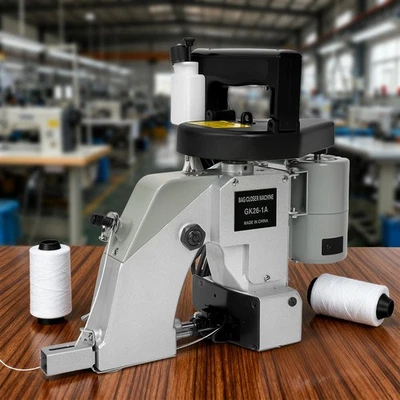 Electric Bag Closer Sewing Machine Portable Industrial Bag Stitcher with Threads - image 1 of 4