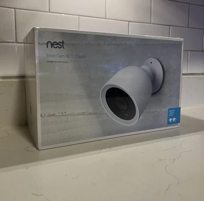 Nest Cam IQ OUTDOOR Security CAMERA 2 Pack - SEALED - Image 1 of 4