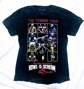 25th Anniversary Howl-o-scream Busch Gardens T-Shirt Terror Tour Halloween - Bild 1 von 2