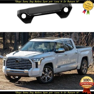 Fits 2022-2025 TOYOTA TUNDRA GLOSS BLACK Tailgate Handle Cover (LED+Camera Hole) - Picture 1 of 3