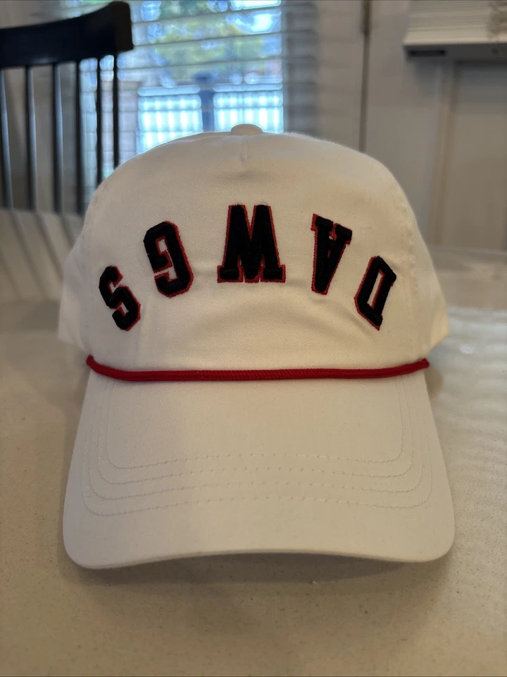 Georgia Bulldogs UGA DAWGS Brand Red Upside Down Rope Adjustable Snapback Hat - Image 1 of 4