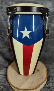 Mini Conga Trommel Puerto Rico Flagge gebraucht Maho Percussion - Bild 1 von 9