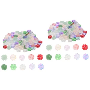 200 Pcs Crafts Making Beads Glass Pattern Beads Jewelry Decorative Beads - Picture 1 of 6