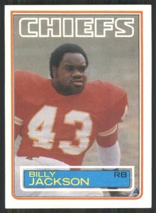 1983 Topps #288 Billy Jackson Kansas City Chiefs 2709 - Picture 1 of 2