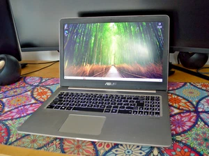 Asus VivoBook N580V Core i7 7700HQ 8GB 128GB + 1TB Windows 10 15.6 inch Laptop - Picture 1 of 7