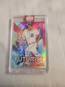 Topps Archive 2025 Bowman Chrome Futurist Riley Greene Auto 1/1 Tigers Sp - Imagen 1 de 4