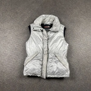 Women’s Prada Sport Silver Puffer Down Vest Size IT 42 - Picture 1 of 21