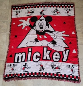 Disney Mickey Mouse Throw Blanket 45×54 - Picture 1 of 7