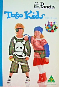 Panda Knitting Pattern Book - TOTO KIDS - 18 Children's Designs Ages 2 to 8 Yrs - Picture 1 of 9