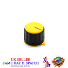Plastic Knob Volume Rotary Switch 6mm Potentiometer 23mm Yellow Cap