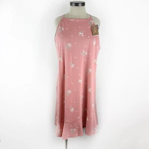 Abito donna PATAGONIA Valle Alpina grande schiena incrociata rosa cotone floreale nuovo con etichette - Foto 1 di 16