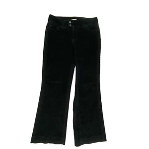 Dockers Bootcut Back Flap Pockets Women's size 4 short Black Corduroy Pants - Picture 1 of 4