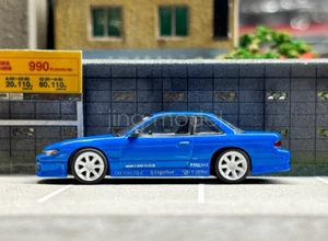 Tarmac 1:64 Scale Blue Silvia S13 Vertex Sports Model Diecast Metal Car - Picture 1 of 7