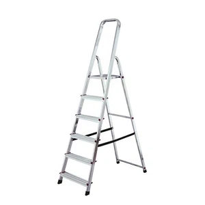Krause Corda Stehleiter Haushaltsleiter Stufenleiter 6 Stufen Leiter einseitig - Bild 1 von 6