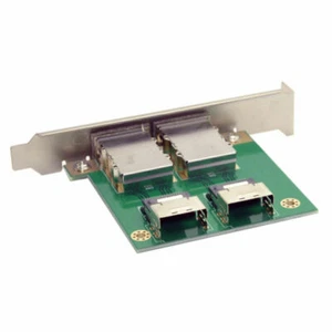 SAS 36Pin SFF-8087 PCBA Female to Two Ports Mini SAS SFF-8088 Adapter With PCI - Picture 1 of 8