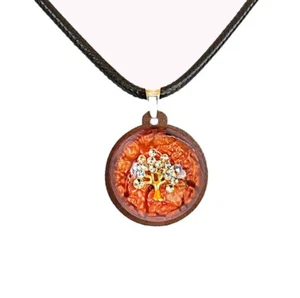 Pendente resina epossidica realizzato a mano regalo donna brillante elegante - Foto 1 di 5