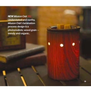 Scentsy MISSION OAK Wood Look Warmer Retired/RARE NEW - NEW in Box - Picture 1 of 4