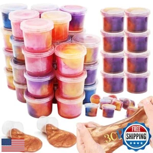 DINESIL 30 Packungen Galaxy Slime, Stressabbau Schleim Spielzeug für Kinder Ostern Party - Bild 1 von 5