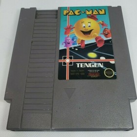Pac-Man Grey Tengen NES (Nintendo Entertainment System) Works