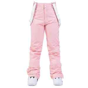 Snow Pants Men and Women Snowboard Strap Trousers Windproof Ski Outdoor Sports