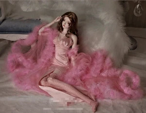 New Pink  Dress clothes wig Hair Shoes For 1/3 BJD Doll 亦梦 C - Picture 1 of 3