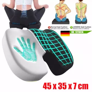 Sitzkissen Orthopädisches Steißbeinkissen Memory Foam Stuhlkissen Sitzerhöhung - Bild 1 von 12