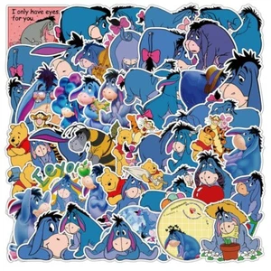 Juego de 50 pegatinas surtidas juego de calcomanías de personajes de dibujos animados de Eeyore - Imagen 1 de 1