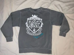 Kappa Delta Crest Sweatshirt Womens SMALL Gray Sorority Pullover ~ 80% Cotton - Picture 1 of 8