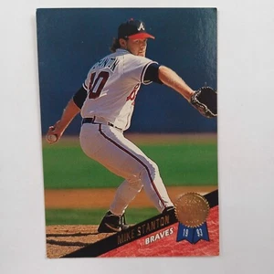 LEAF MIKE STANTON # 398 BASEBALL CARD Atlanta Braves 1993 - Picture 1 of 2