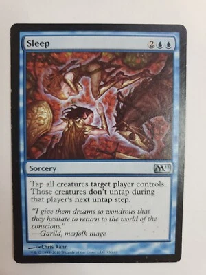 MTG Magic The Gathering Card Sleep Sorcery Blue 2011 Chris Rahn  - Image 1 of 2