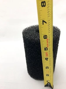 2 LARGE Fine Overflow Filter Box Intake Round Pre-Filter Foam Sponge 5.39"x3.54" - Picture 1 of 11