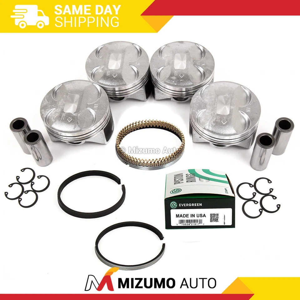 Pistões com anéis compatíveis com 06-11 Honda Civic Si Acura CSX 2.0L K20Z2 K20Z3 - Imagem 1 de 4