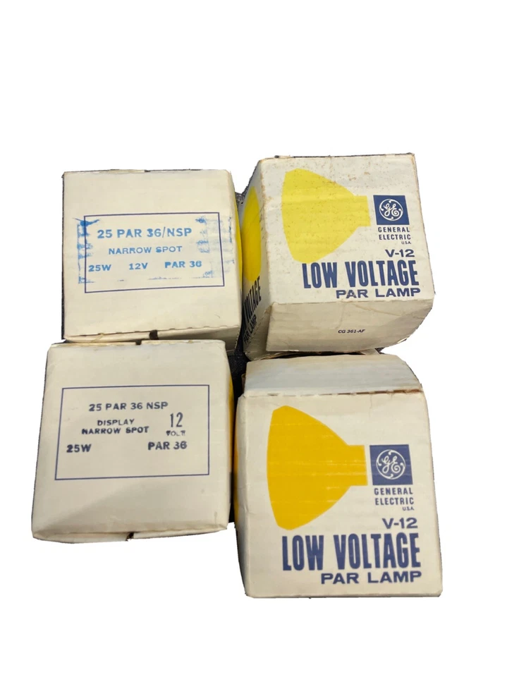 Four General Electric V-12 Low Voltage PAR -36 Lamp.  Volts: 12V, 25W - Image 1 of 4