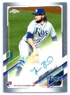 2021 Topps Chrome #RA-JF Josh Fleming Rookie Autographs - Image 1 of 2