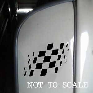 Motorcycle/Scooter Sticker | GP Checkered Flag | Die Cut Vinyl Sticker | 4" x 3"