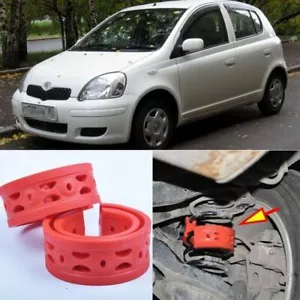 2pcs Rear Air Suspension Shock Bumper Spring Coil Cushion Buffer For Toyota VitZ - Foto 1 di 8
