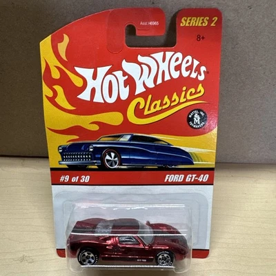 Ford GT-40 2005 Hot Wheels Classic serie 2 Mattel 9/30 rojo diecast coche nuevo Foto 1 de 2